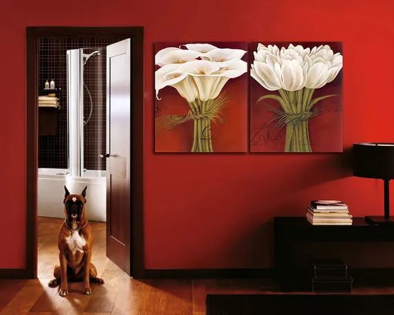 Модульная картина "Бутоны цветов"