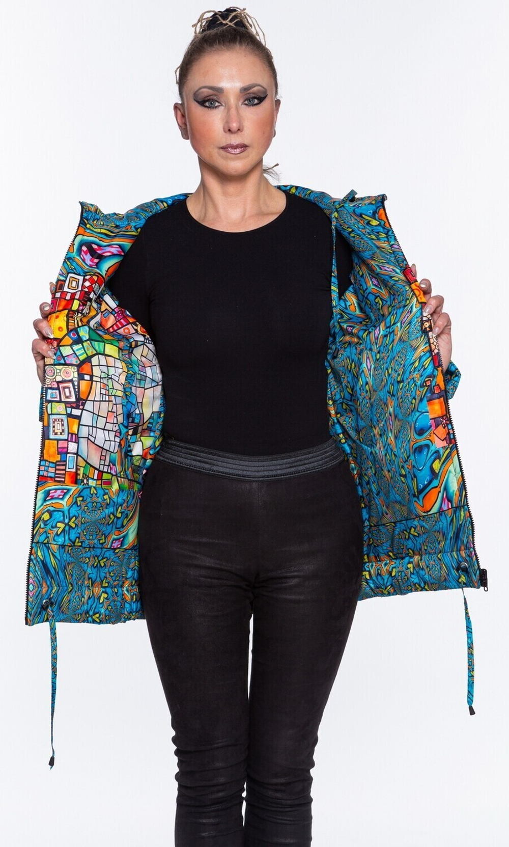 Двусторонняя куртка «Витражи», по мотивам живописи Тани МакКабе