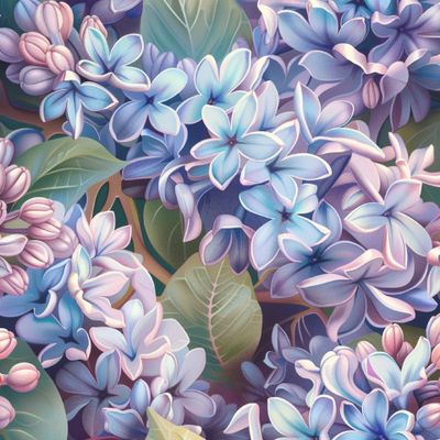 Цветущая сирень