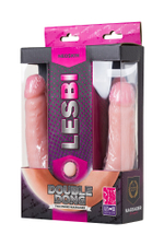 Двусторонний фаллоимитатор LoveToy LESBI TOUCH, телесный, 43 см