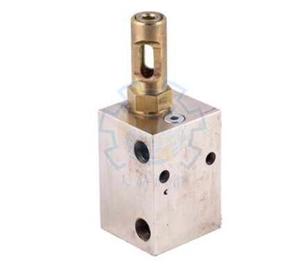 1DSPQ-L4 - Питатель для двухлинейных систем смазки с рабочим давлением 200 бар, количество выходов 1, максимальная доза 14 мл/цикл, с регулятором и индикатором