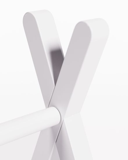 Maralis Детский вигвам для игрушек из массива бука с белой отделкой