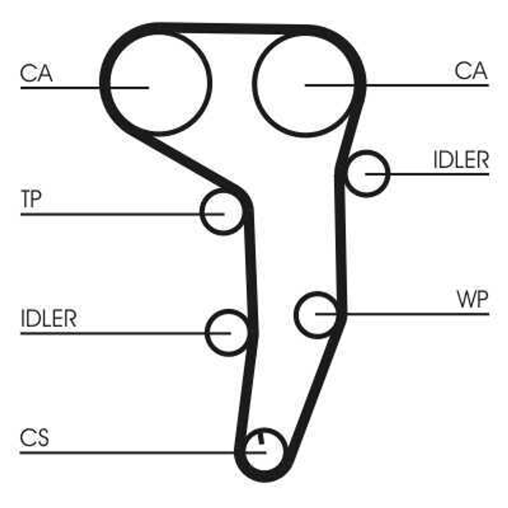CONTINENTAL CTAM - CT1051K1-COT - Timing Belt Set