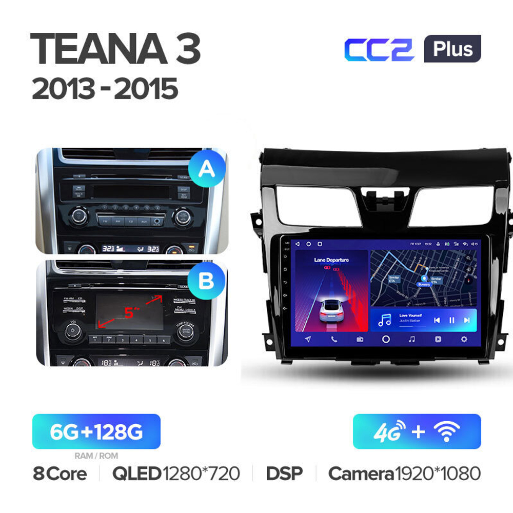 Teyes CC2 Plus 10.2" для Nissan Teana 2013-2015