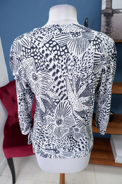 Блуза с принтом 46 размер