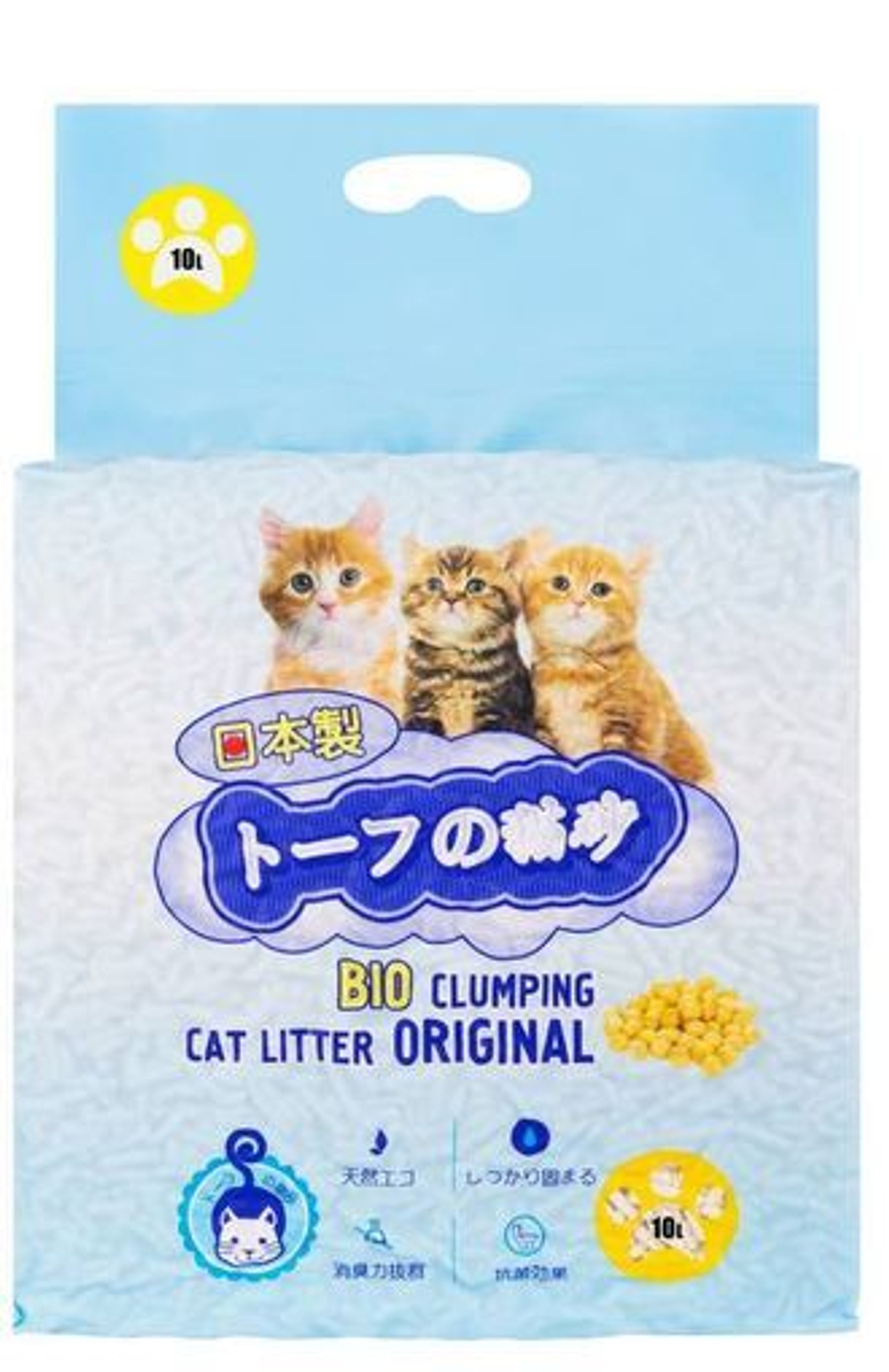 HAKASE AREKKUSU Наполнитель комкующийся биоразлагаемый Original, 10 л
