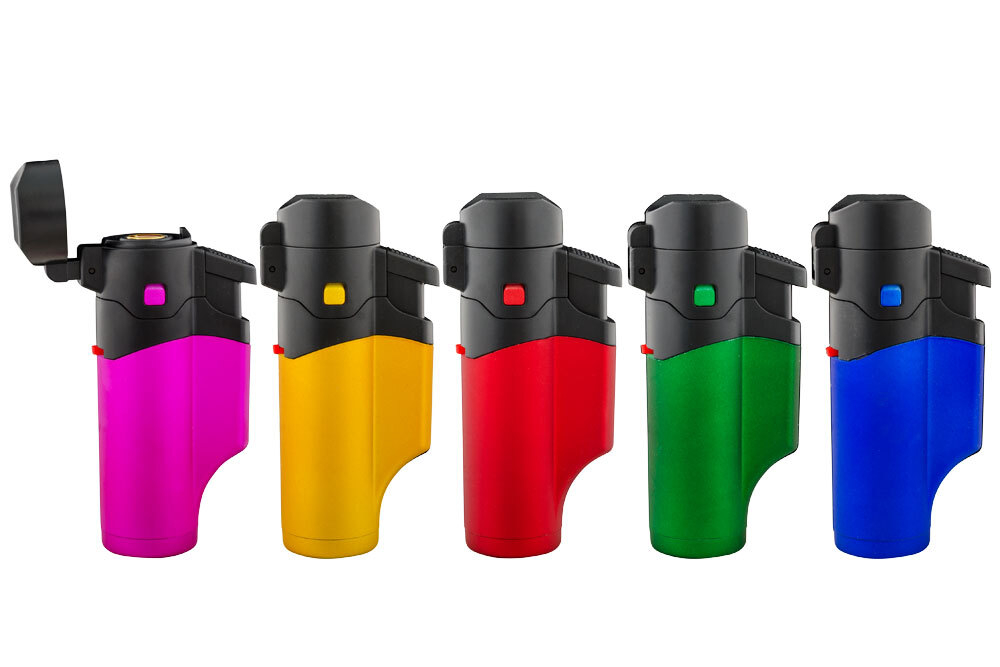 Зажигалки турбо Oney J-13 горелка бочка с крышкой ( 25бл*12шт)