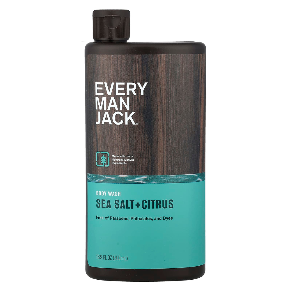 Every Man Jack, гель для душа, морская соль с цитрусовыми, 500 мл (16,9 жидк. унции)
