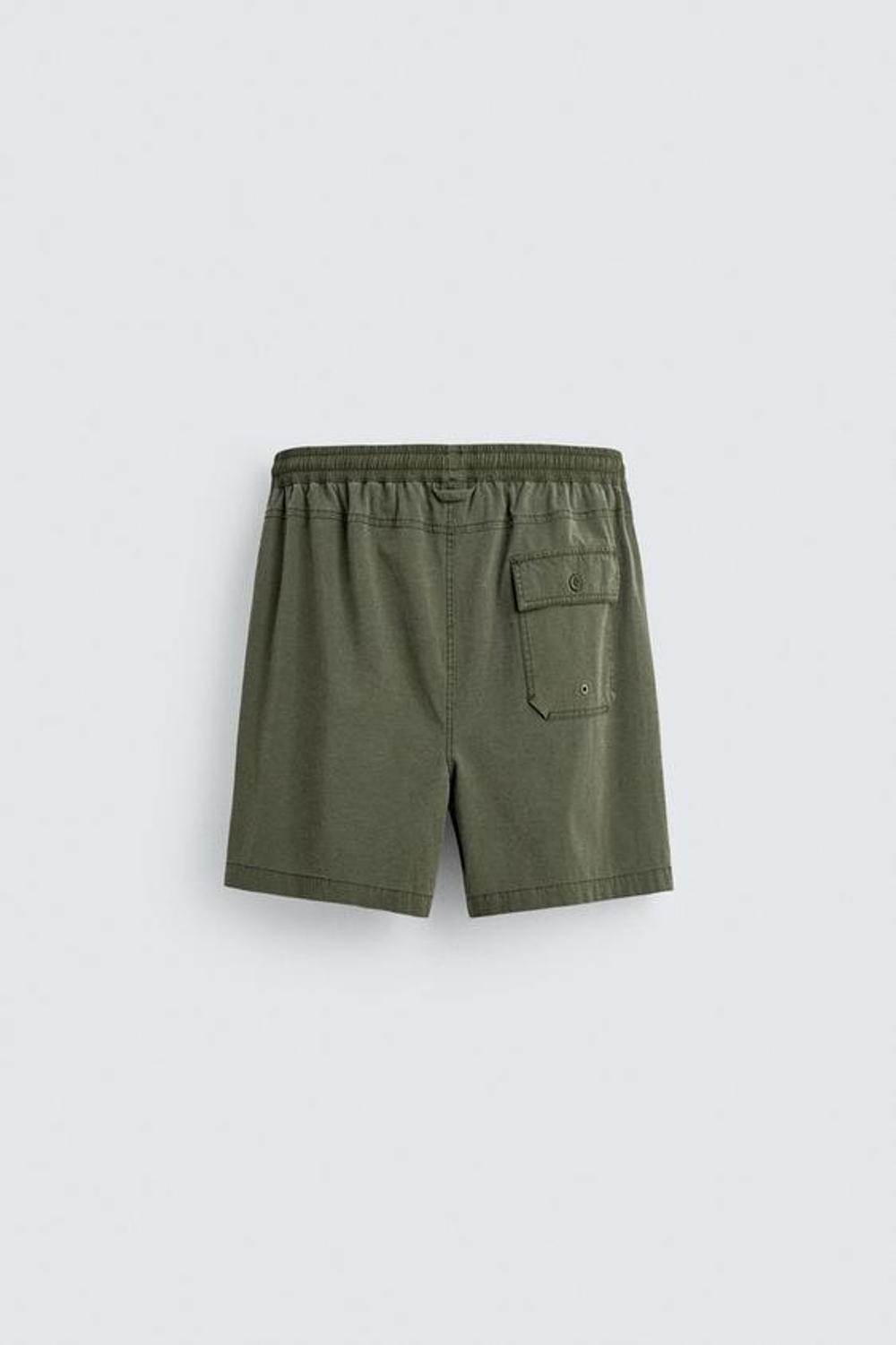 ZARA ДЛИННЫЕ ПЛАВКИ С ЭФФЕКТОМ ПОТЕРТОСТИ, ХАКИ