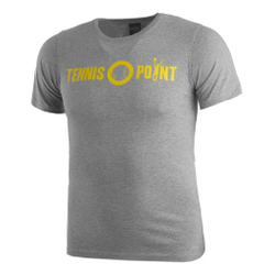 Мужское теннисное поло Tennis-Point Basic T-Shirt Men - Lightgrey, Yellow