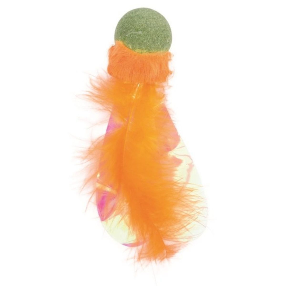 M-PETS Игрушка для кошек с кошачьей мятой CHARMY светлячок, цвет оранжевый