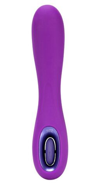 Фиолетовый перезаряжаемый вибромассажер Tundra Rose 6x - 17,8 см. (Цвет: фиолетовый)