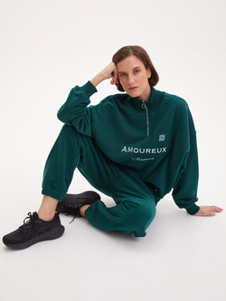 Олимпийка Amoureux Dark Green