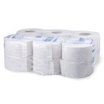 Бумага туалетная 200 м, KIMBERLY-CLARK Scott, КОМПЛЕКТ 12 шт., Performance Jumbo, 2-слойная, белая, артикул 8512