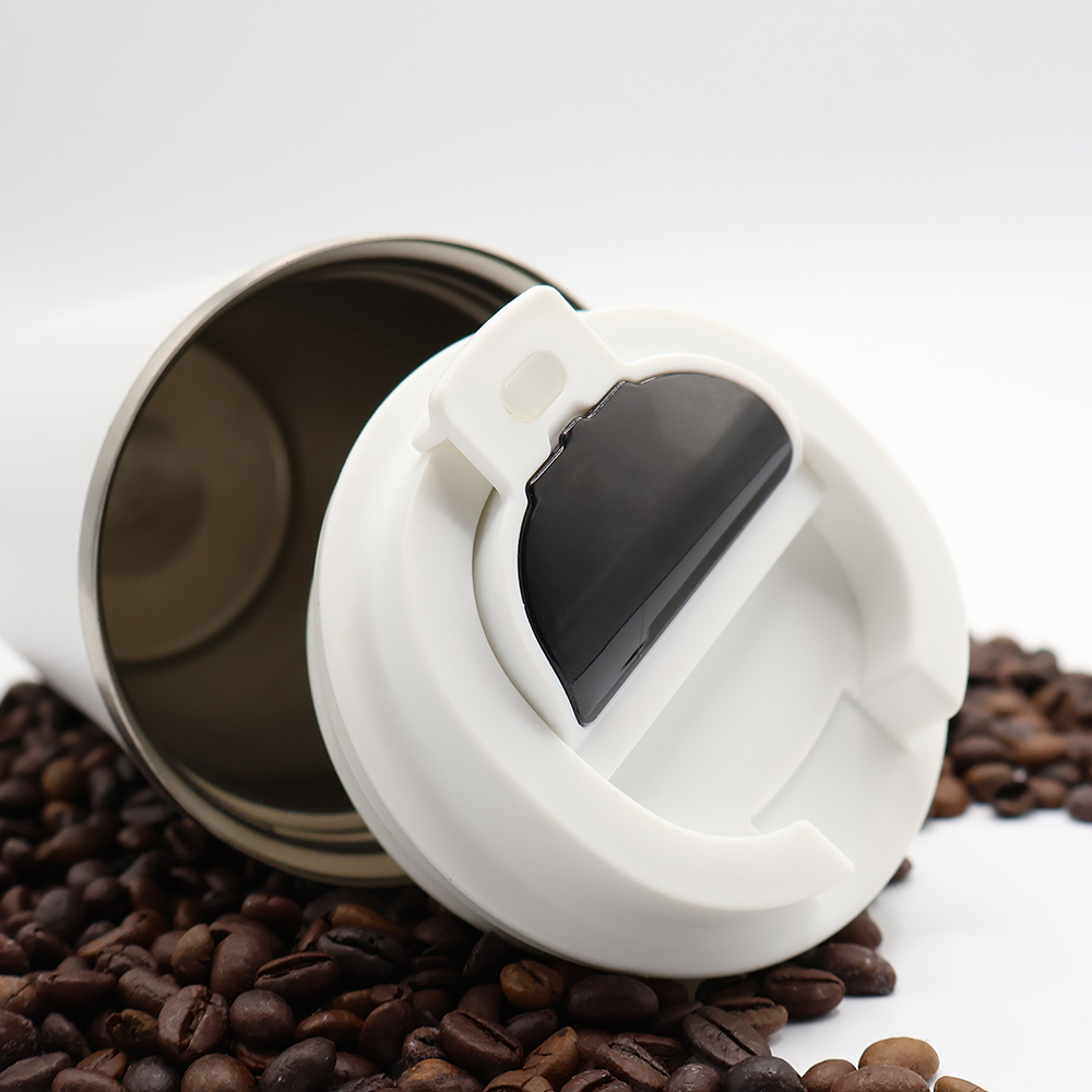 Термокружка Moon с дисплеем, 380мл, белый