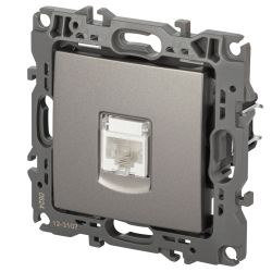 Розетка ЭРА Серия 12 12-3107-16 информационная RJ45 титан