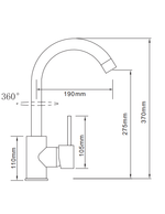 Смеситель GranAlliance G-2 глянцевый