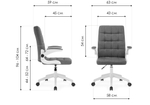 Компьютерное кресло Woodville Elga gray, white