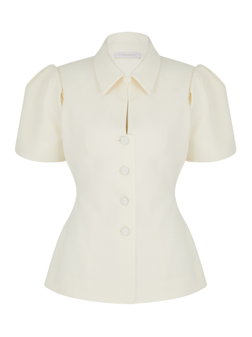 Жакет Odri приталенный, ванильный