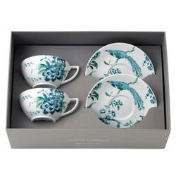Wedgwood Набор из 2 чайных чашек Jasper Conran Chinoiserie White 250 мл с блюдцами