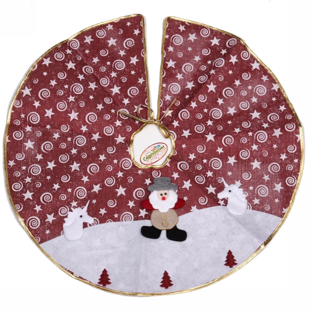 Коврик под ёлку JOLLY «Метель в лесу» d-70 см