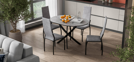 Стул АСТИ 2 шт. Велюр Роял агат, Черный