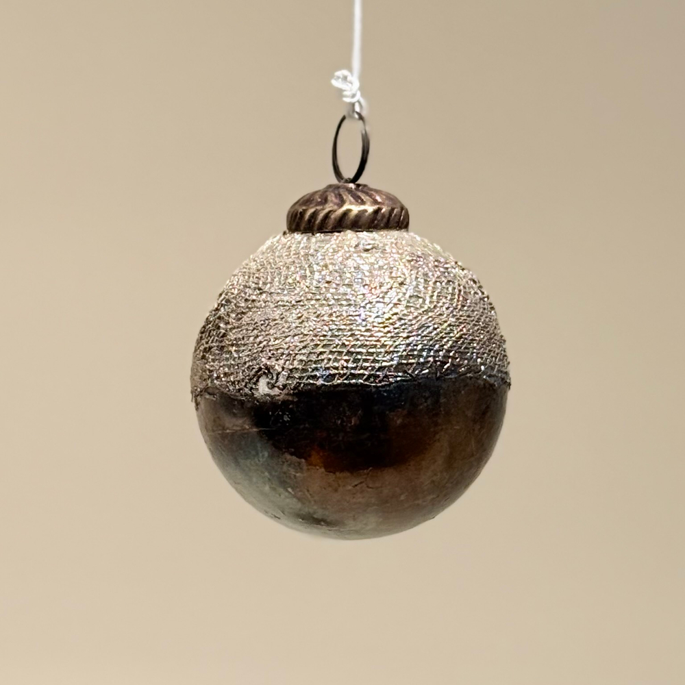 Елочная игрушка "Шар" (стекло), D7,5 см, Коричневый