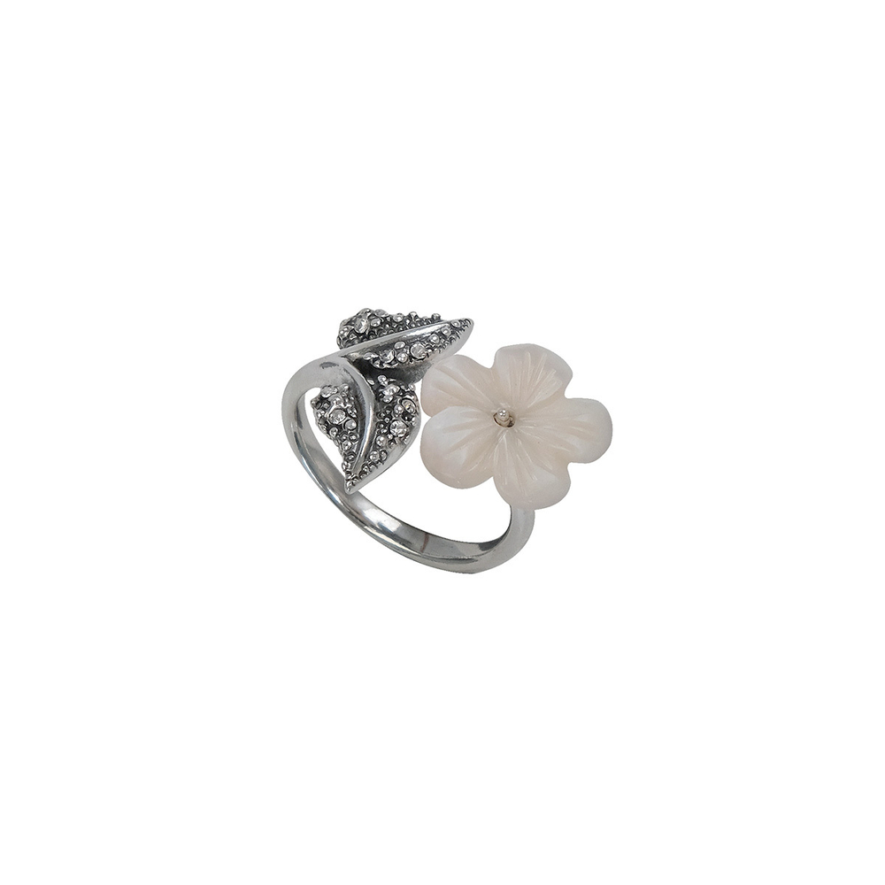 "Фуэте"  кольцо в серебряном покрытии из коллекции "Балет" от Jenavi