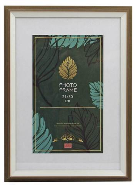 Фоторамка пластик 21х30 см Фиеста тёмная бронза