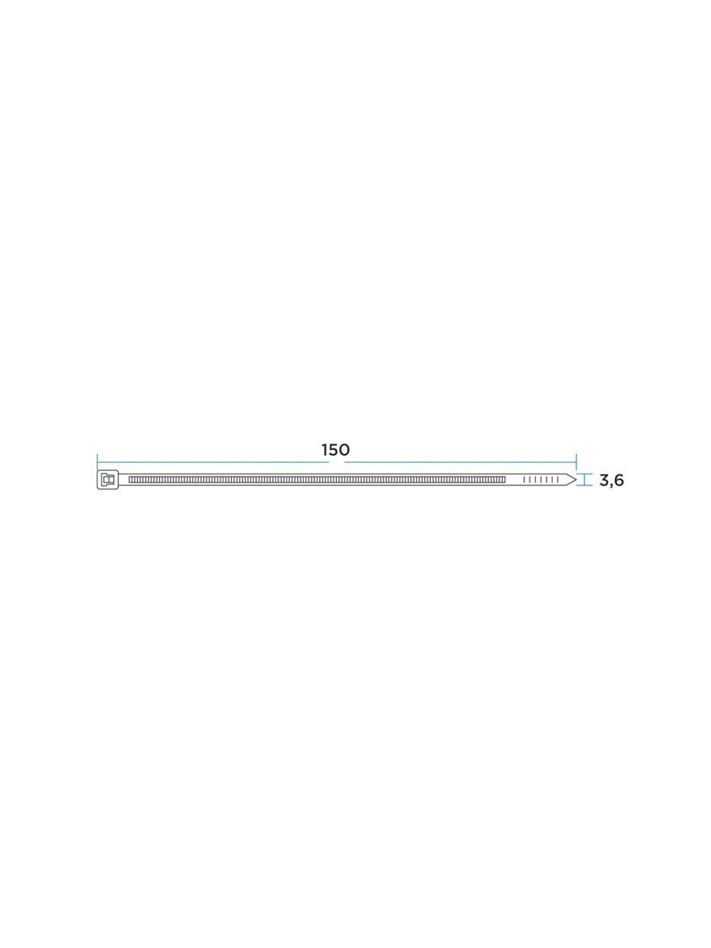 Хомут кабельный 3.6х150 нейл. черн. (уп.100шт) Rexant 07-0151-4