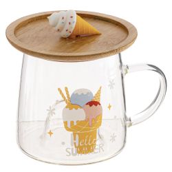 GAEM Кружка с крышкой 320 мл, L7 W7 H8 см, 4в.