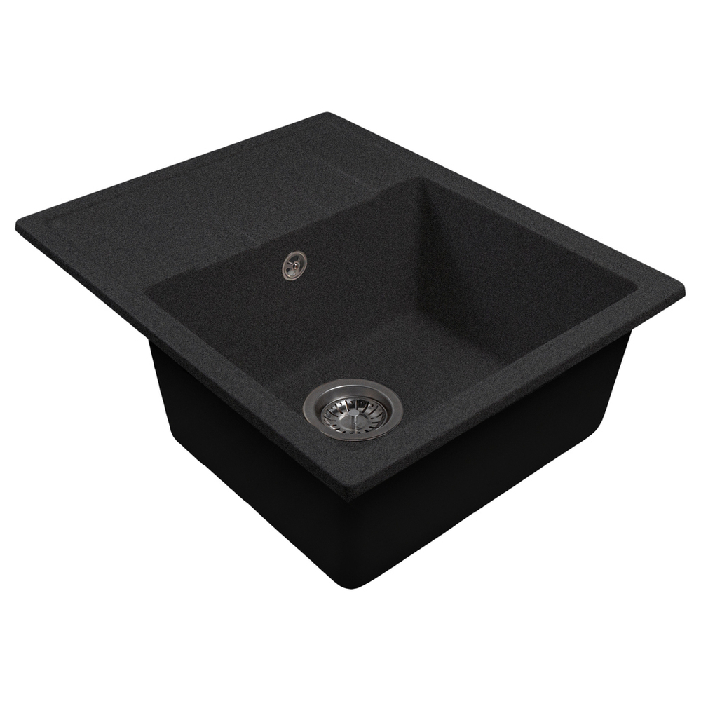 Мойка ML-GMS103 СТАНДАРТ с крылом, черный (308), 570*460*190мм