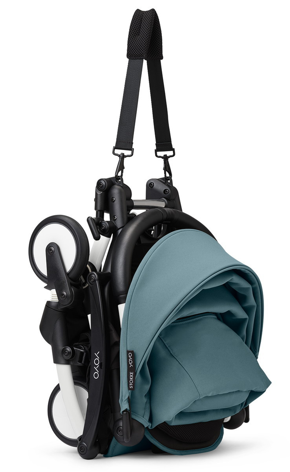 Коляска Stokke YOYO3 Newborn Pack рама белая White 2 в 1 Aqua