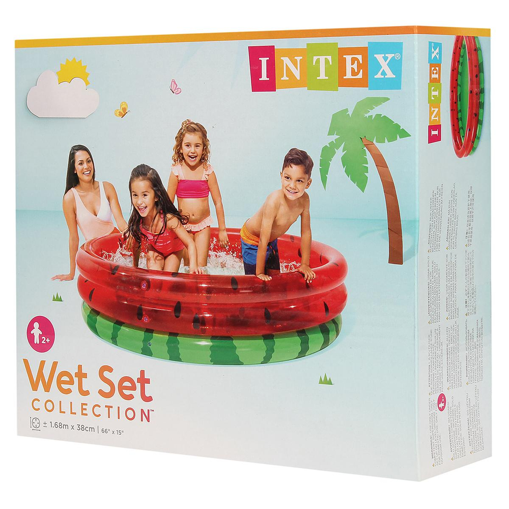 Бассейн надувной Арбуз 168*38см (Intex)
