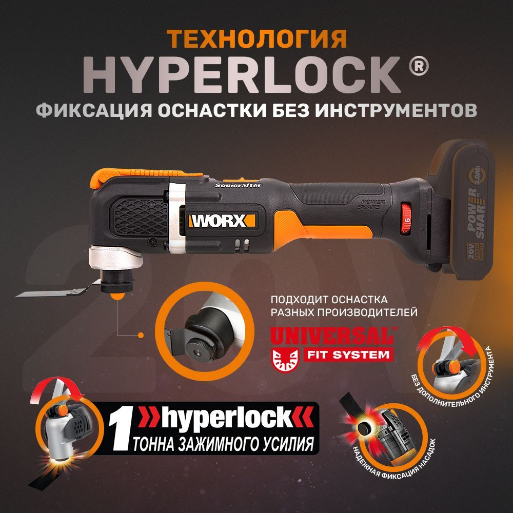 Реноватор аккумуляторный WORX WX696