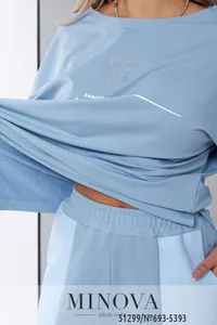 Костюм 693-5393-голубой Minova