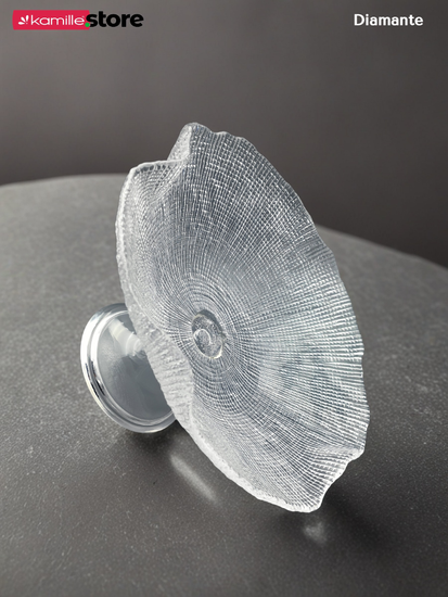 Фруктовница на ножке 28х14 см. из стекла, Diamante