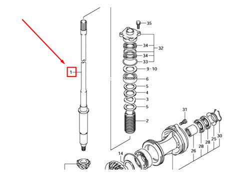 57110-90J30-000 SHAFT ASSY, DRIVE (X)