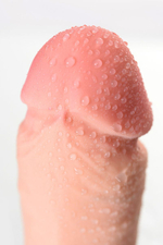 Телесный реалистичный фаллоимитатор Leo - 20 см. (Цвет: телесный)