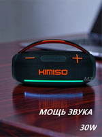 Беспроводная колонка портативная Extra Bass FM,TWS.USB,TFcard LED KMS-323