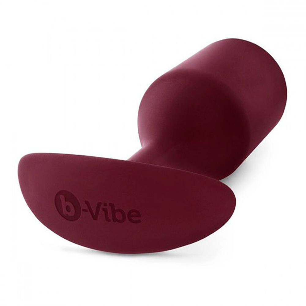 Бордовая пробка для ношения 14см b-Vibe Snug Plug 5 BV-013-DRD