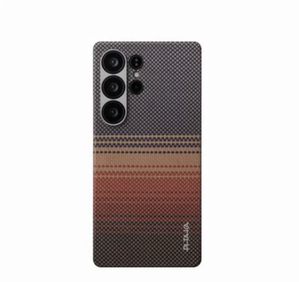 Чехол Samsung Galaxy S25 Ultra Pitaka Tactile Woven Case (Sunset)