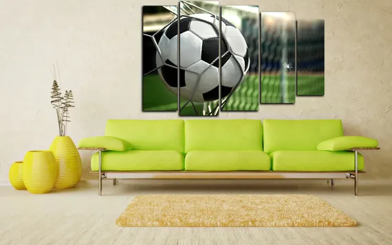 Модульная картина "Мяч в воротах"