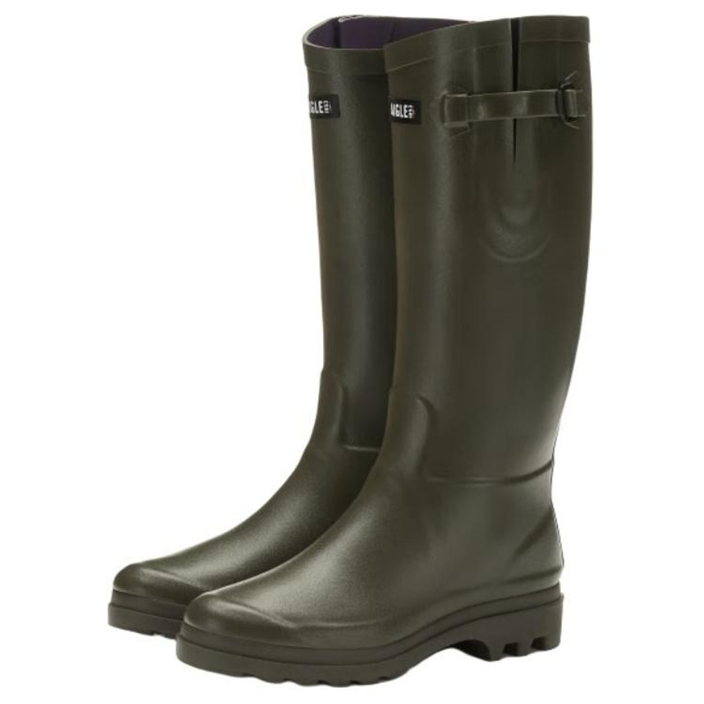 AIGLE Abrasion Resistant Cushioning Fashion Rain Boots Women"s Green