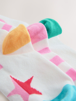 Носки хлопковые для девочки Next AT4-459, 3 шт., Белый, Розовый