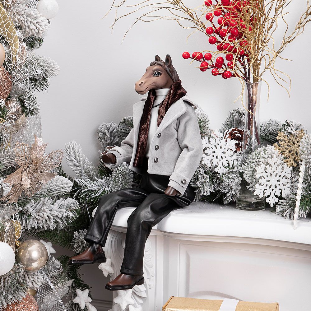 Кукла интерьерная коллекционная Конь Мистер Льюис