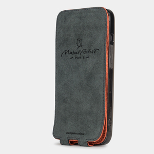 Чехол для iPhone 13 Pro из кожи ящерицы, оранжевого цвета