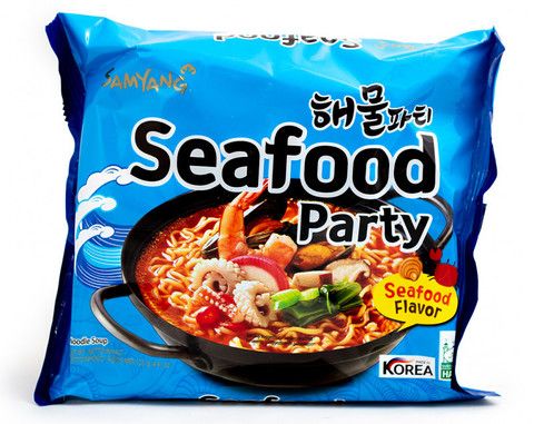 Лапша Самянг Seafood Party со вкусом морепрод. 125гр м/у