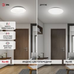 Светильник потолочный светодиодный ЭРА Классик без ДУ SPB-6-70 Chrome1 70Вт 4000К | Светильники SPB-6 без ДУ