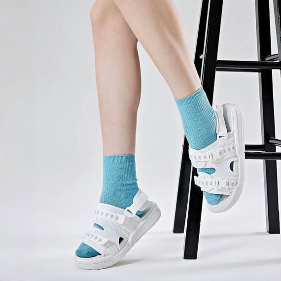 Kappa Fabric Slip-Resistant Sandal 'White'